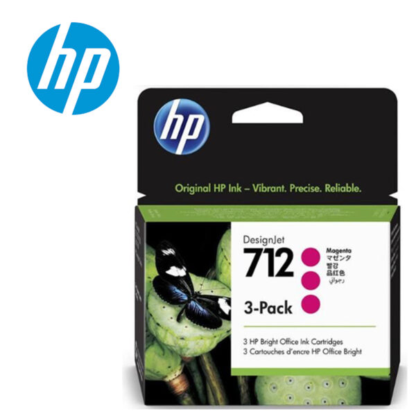 TINTA HP 3ED78A 712 DESIGNJET 3 PACK 29ml MAGENTA
