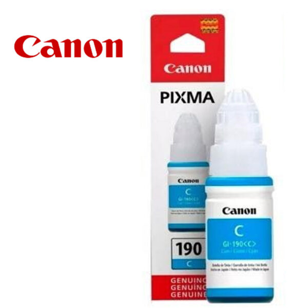 Botella de Tinta Canon GI-190 Cyan
