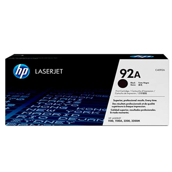 TONER HP C4092A 92A L.J 1100 NEGRO 2.500 PAGINAS
