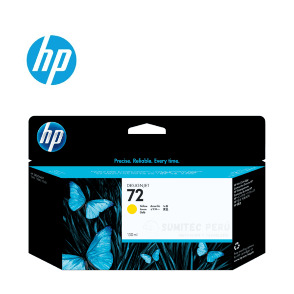 TINTA HP C9373A 72 YELLOW 130ML DESINGNJET INK CARTRIDGE