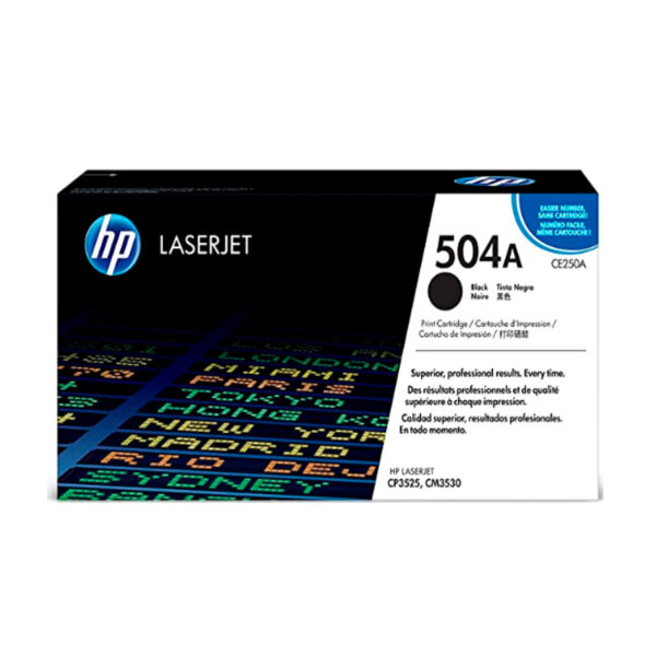 TONER HP CE250A 504A L.J. CP3525 NEGRO 5.000 PAGINAS