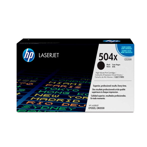 TONER HP CE250X 504X L.J. CP3525 NEGRO 10.500 PAGINAS