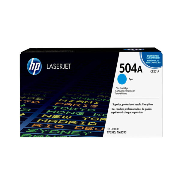 TONER HP CE251A 504A L.J. CP3525 CYAN 7.000 PAGINAS