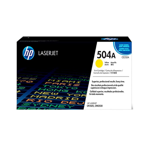 TONER HP CE252A 504A L.J. CP3525 YELLOW 7.000 PAGINAS