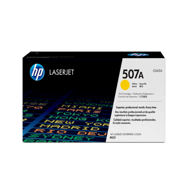TONER HP CE402A 507A L.J. M551 YELLOW 6.000 PAGINAS