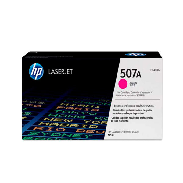 TONER HP CE403A 507A L.J. M551 MAGENTA 6.000 PAGINAS