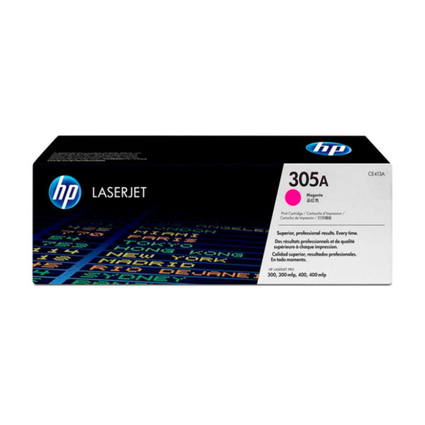 TONER HP CE413A 305A L.J. PRO 400 MAGENTA 2.600 PAGINAS
