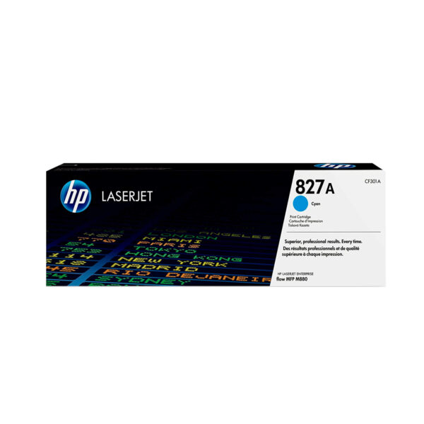 TONER HP CF301A 827A L.J M808 CYAN 32.000 PAGINAS