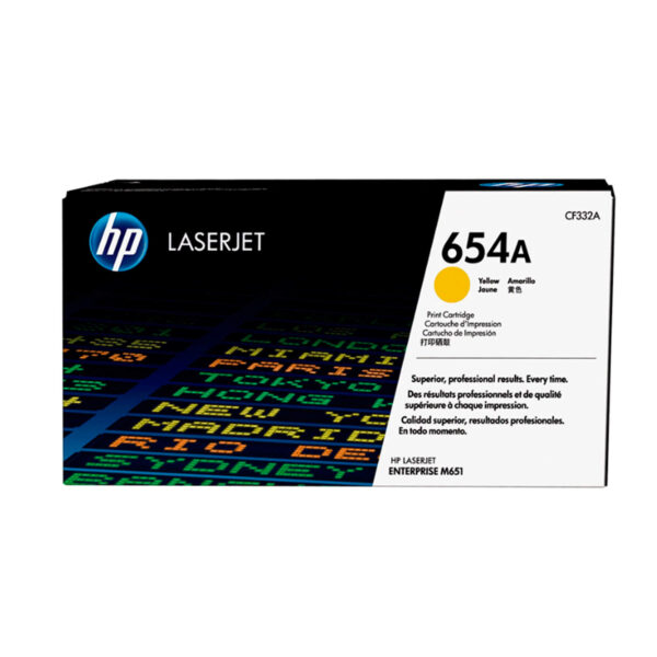 TONER HP CF332A 654A L.J M651 YELLOW 15.000 PAGINAS