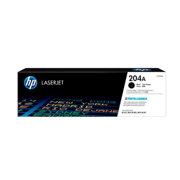 TONER HP CF510A 204A M154A NEGRO 1.100 PAGINAS
