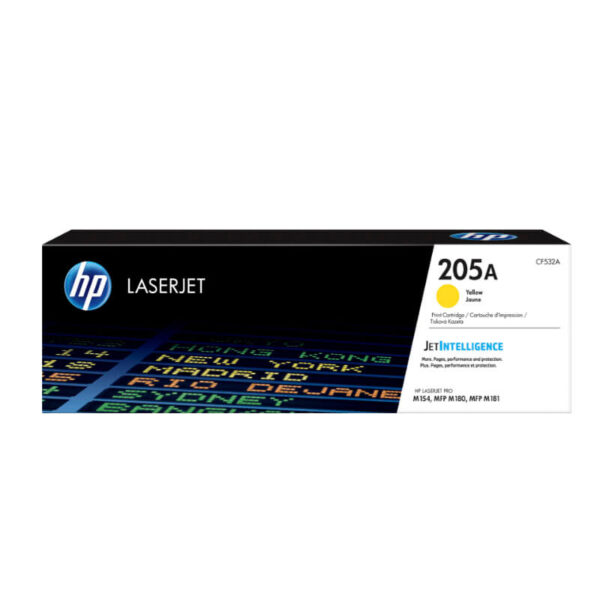 TONER HP CF532A 205A YELLOW L.J M154A 900 PAGINAS