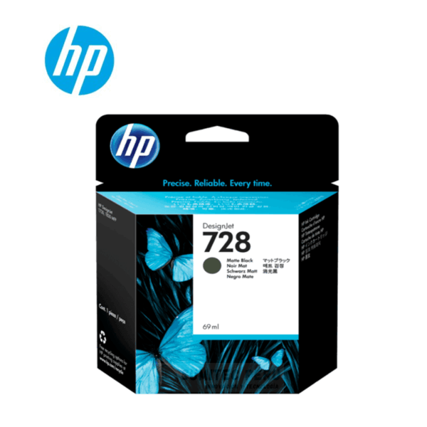 TINTA HP F9J64A 728 MATTE BLACK T730/T830 69ML