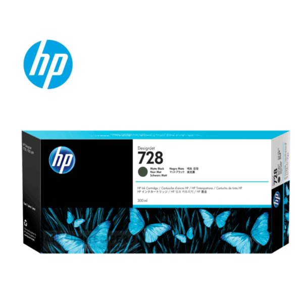 TINTA HP F9J68A 728 MATTE BLACK T730/T830  300ML