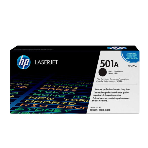 TONER HP Q6470A 501A L.J 3600N NEGRO 6.000 PAGINAS