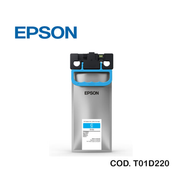 Bolsa de Tinta Epson T01D220 Cyan wf-c529, c579r 20k.
