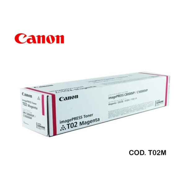 Toner Magenta T02 - Canon IPR C10010VP Rendimiento 43.000 Paginas