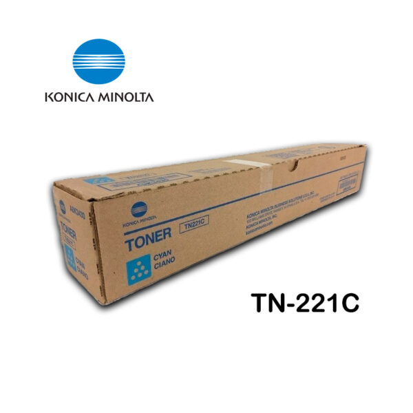 Toner Konica Minolta TN221 Cyan A8K3230  Bizhub C227, C287