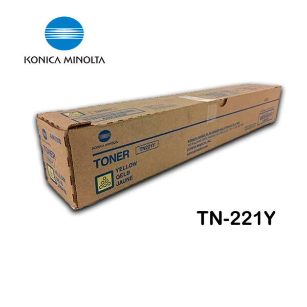 Toner Konica Minolta TN221 Yellow A8K3250  Bizhub C227, C287