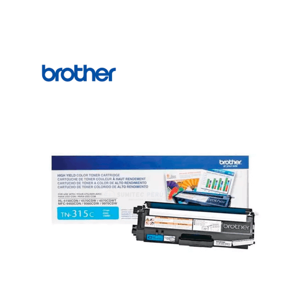 TONER BROTHER TN-315C CYAN 3,500 PAGINAS