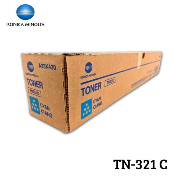 Tóner Konica Minolta TN-321C original Cian