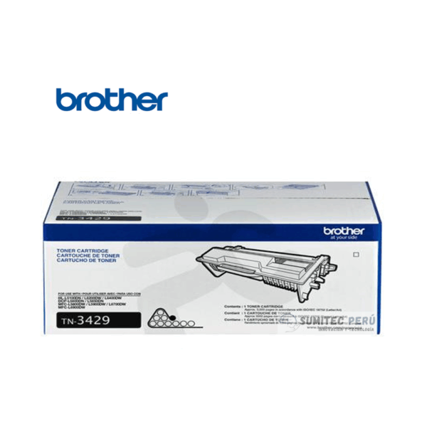 TONER BROTHER TN-3429 NEGRO HL-L5100DN 3.000 PAGINAS
