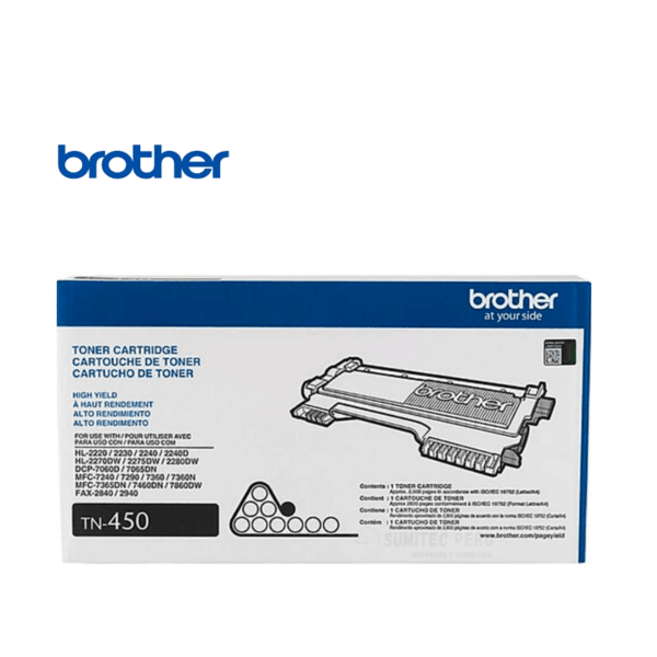 TONER BROTHER TN-450 NEGRO HL2270 2.600 PAGINAS