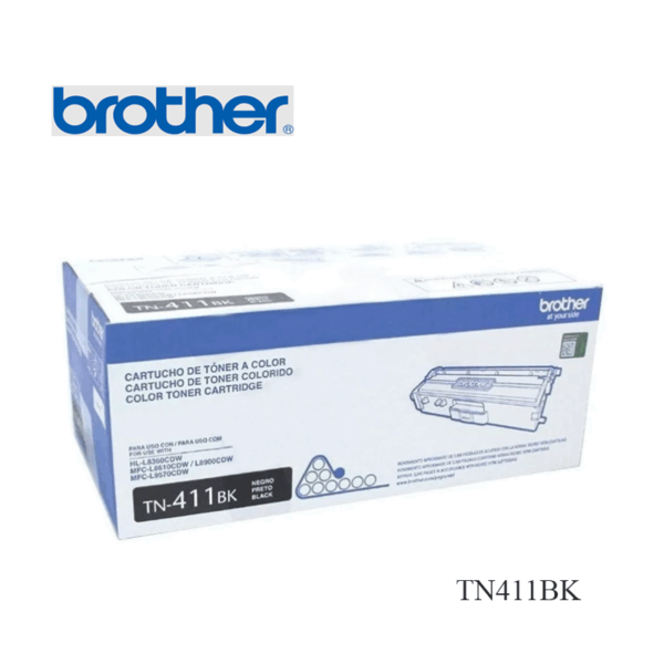 TONER BROTHER TN411BK BLACK (MFCL8900CDW) 3,000 PAGINAS