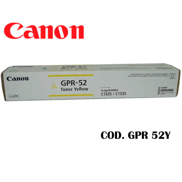 TONER CANON GPR-52 AMARILLO P-IRC1335-1325