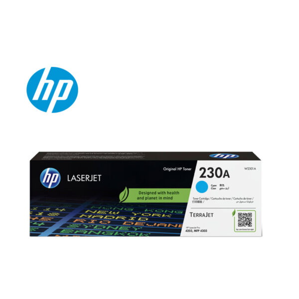 Toner Hp 230A W2301A Cyan Laserjet Pro 4203, Mfp 4303 1,800 Paginas