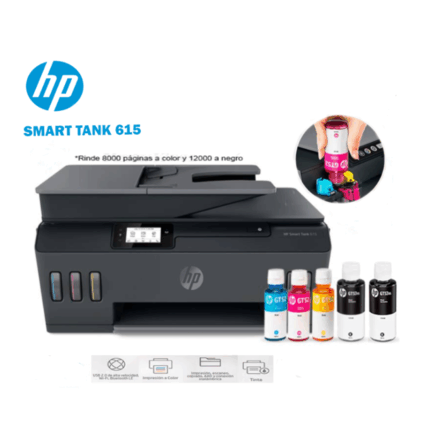 IMPRESORA  HP SMART TANK 615 Y0F71A WI FI MULTIFUNCIONAL