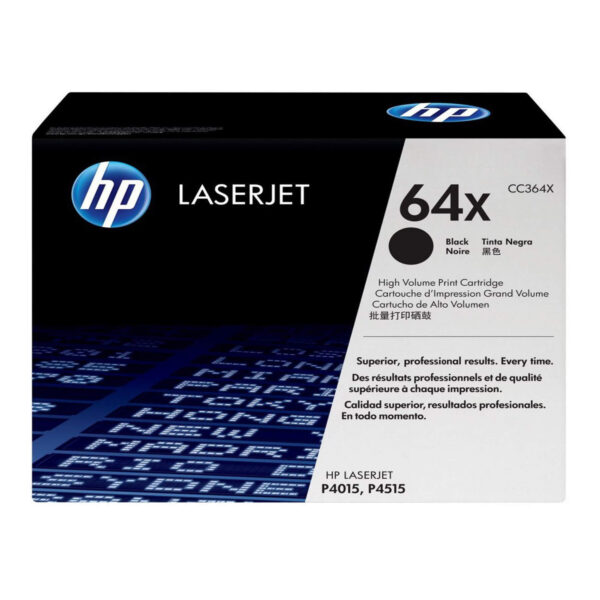 TONER HP CC364X 64X L.J. P4014 NEGRO 24.000 PAGINAS