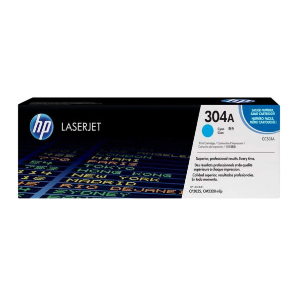 TONER HP CC531A 304A L.J. CP2025 CYAN 2.800 PAGINAS