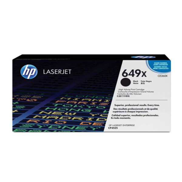 TONER HP CE260X 649X L.J. CP4525 NEGRO 17.000 PAGINAS