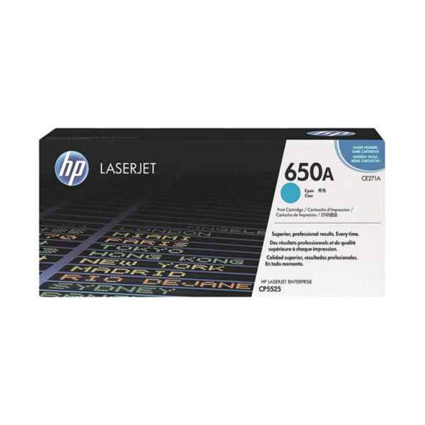 TONER HP CE271A 650A L.J. CP5525 CYAN 15.000 PAGINAS