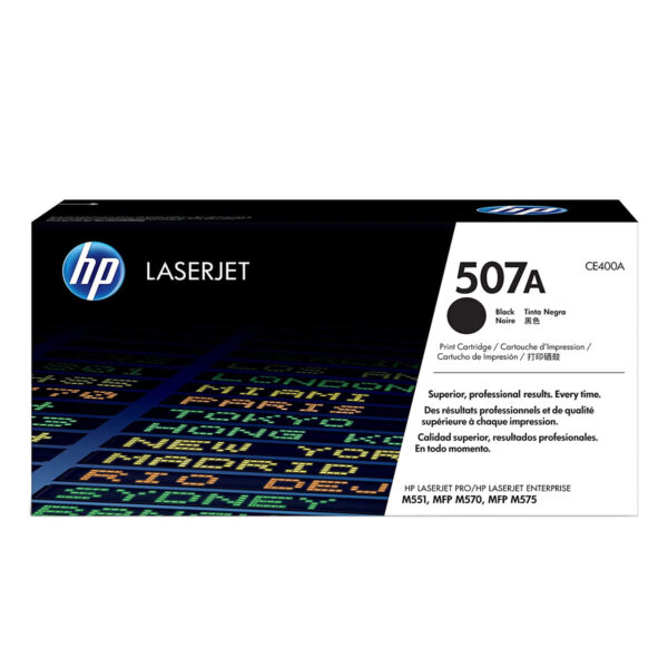 TONER HP CE400A 507A L.J. M551 NEGRO 5.500 PAGINAS