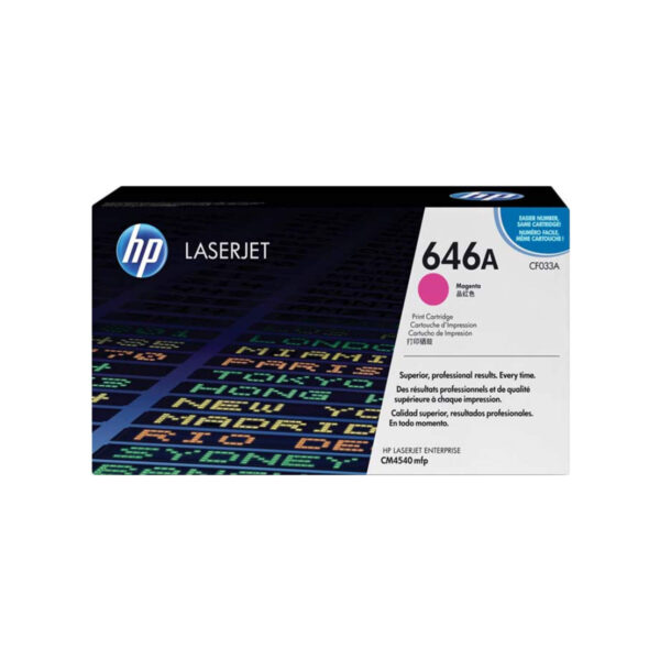 TONER HP CF033A 646A L.J CM4540 MAGENTA 12.500 PAGINAS