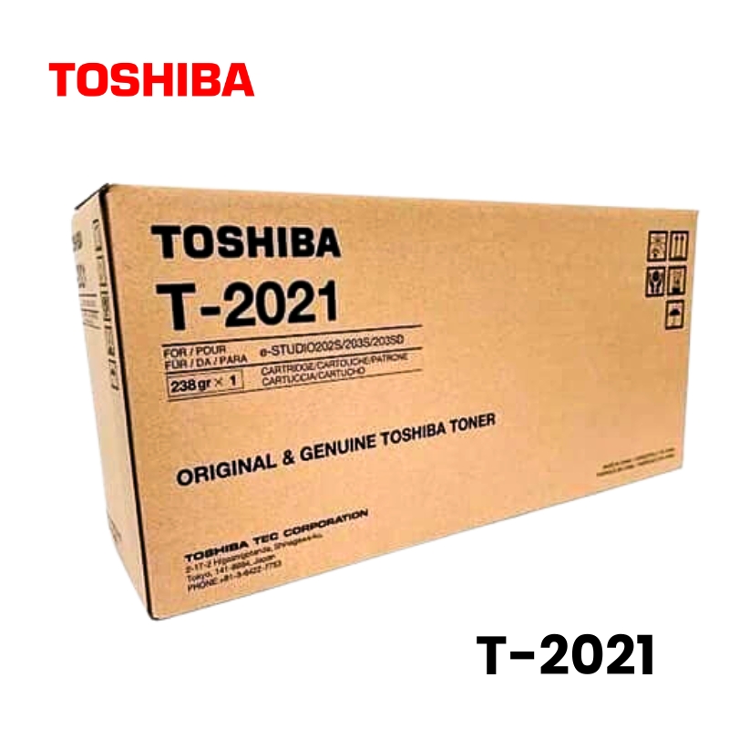 Toner Toshiba T-2021 e-Studio 202S / 203S / 203SD Black 8,000 Páginas Toner Toshiba T-2021 e-Studio 202S / 203S / 203SD Black 8,000 Páginas